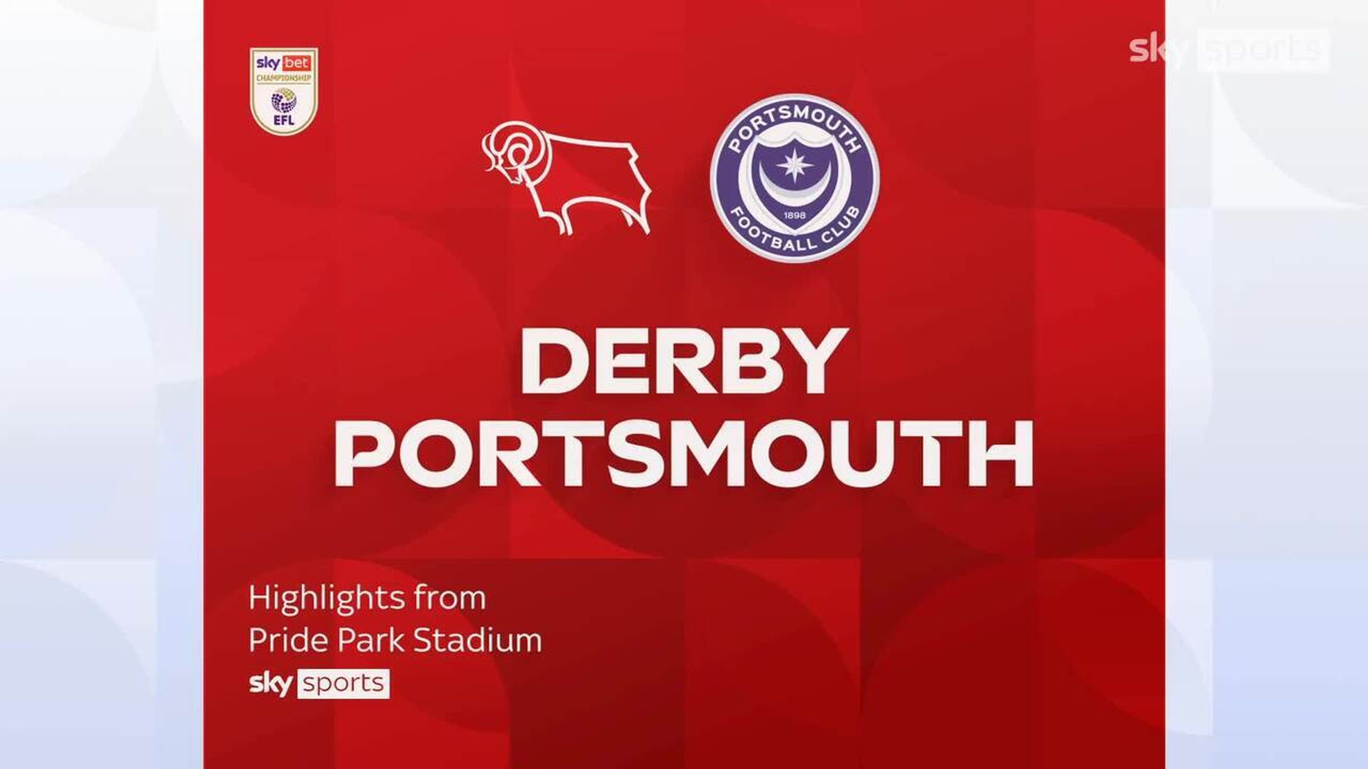 Derby 1-1 Portsmouth