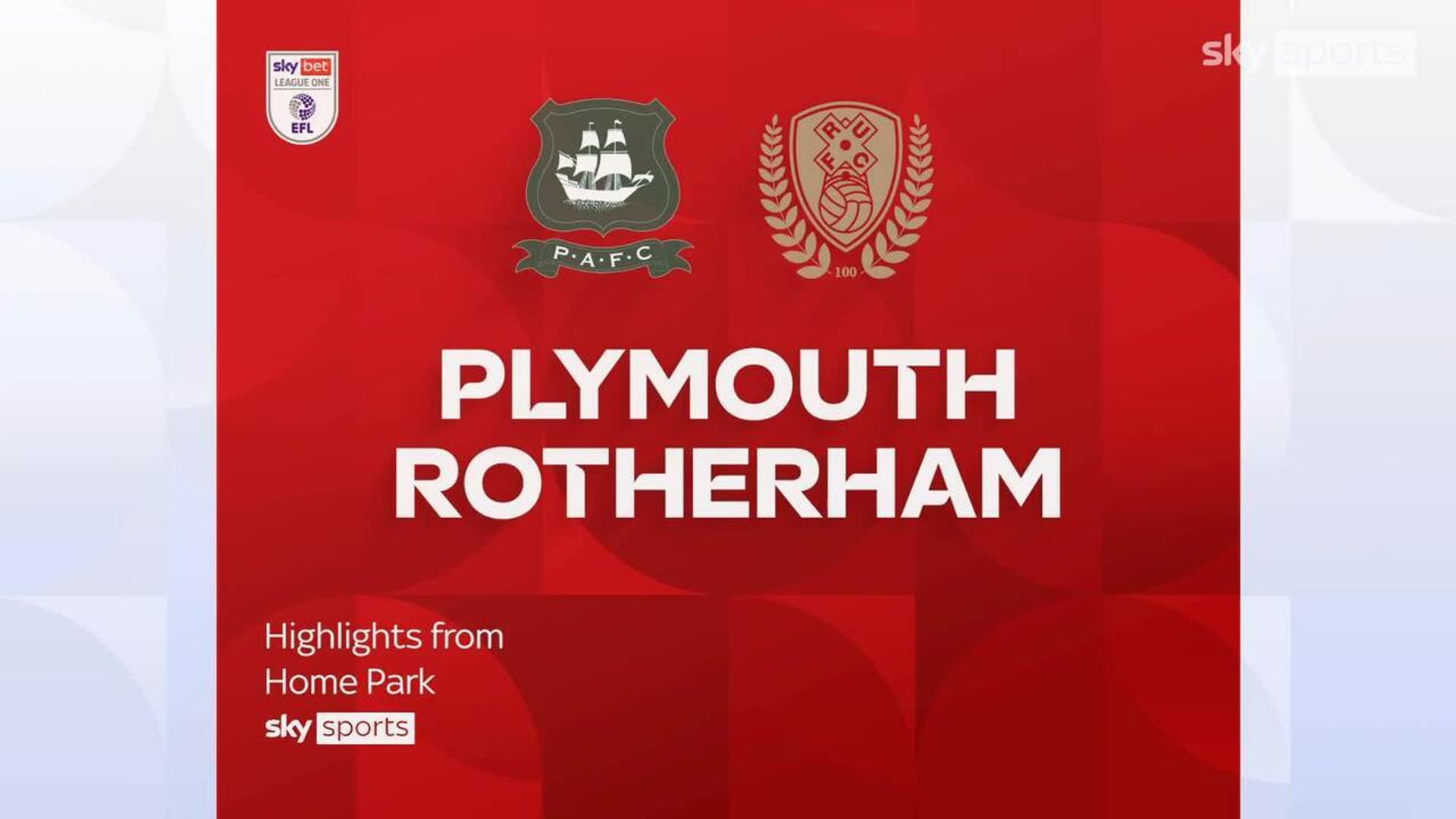 Plymouth 1-0 Rotherham