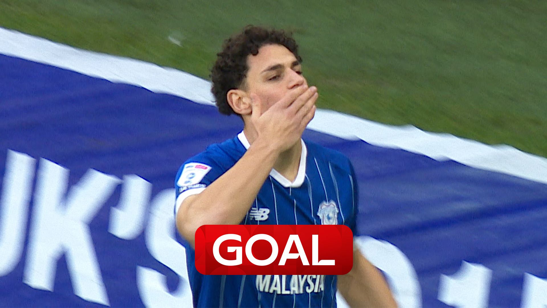 Salech opens the scoring for Cardiff!