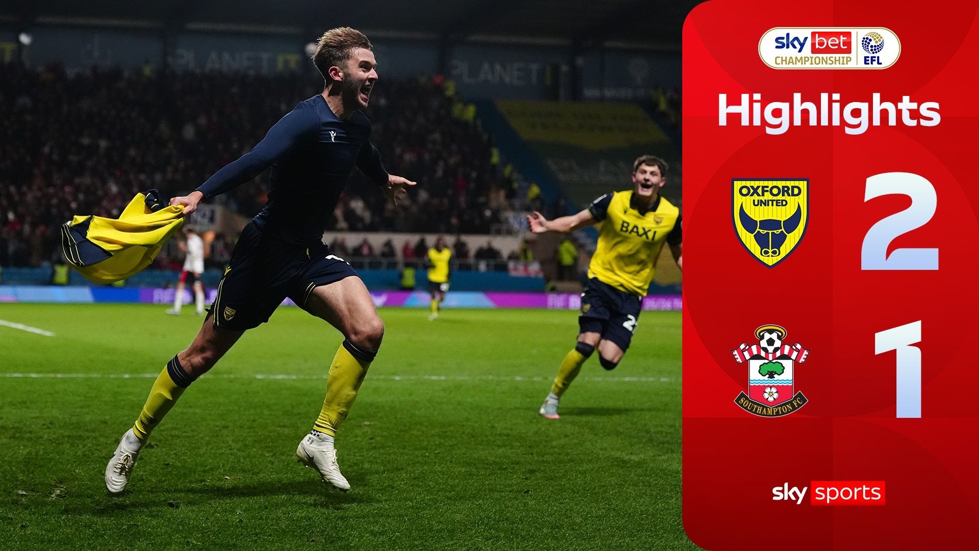 Oxford United 2-1 Southampton