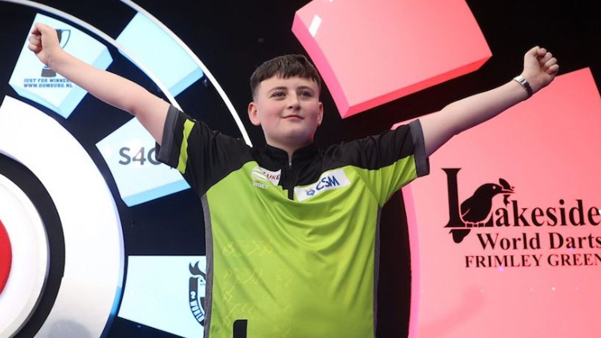 Lawrie, 15, makes history as first teenager to reach Lakeside Worlds final