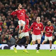 Bruno Fernandes celebrates putting Man Utd back ahead