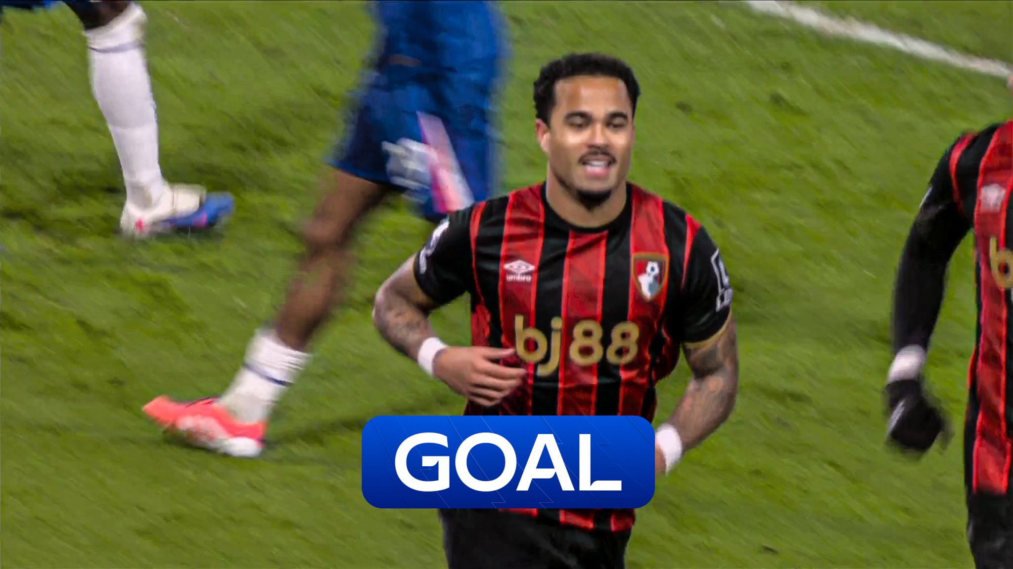 Justin Kluivert puts Bournemouth level in their Premier League match at  Chelsea.