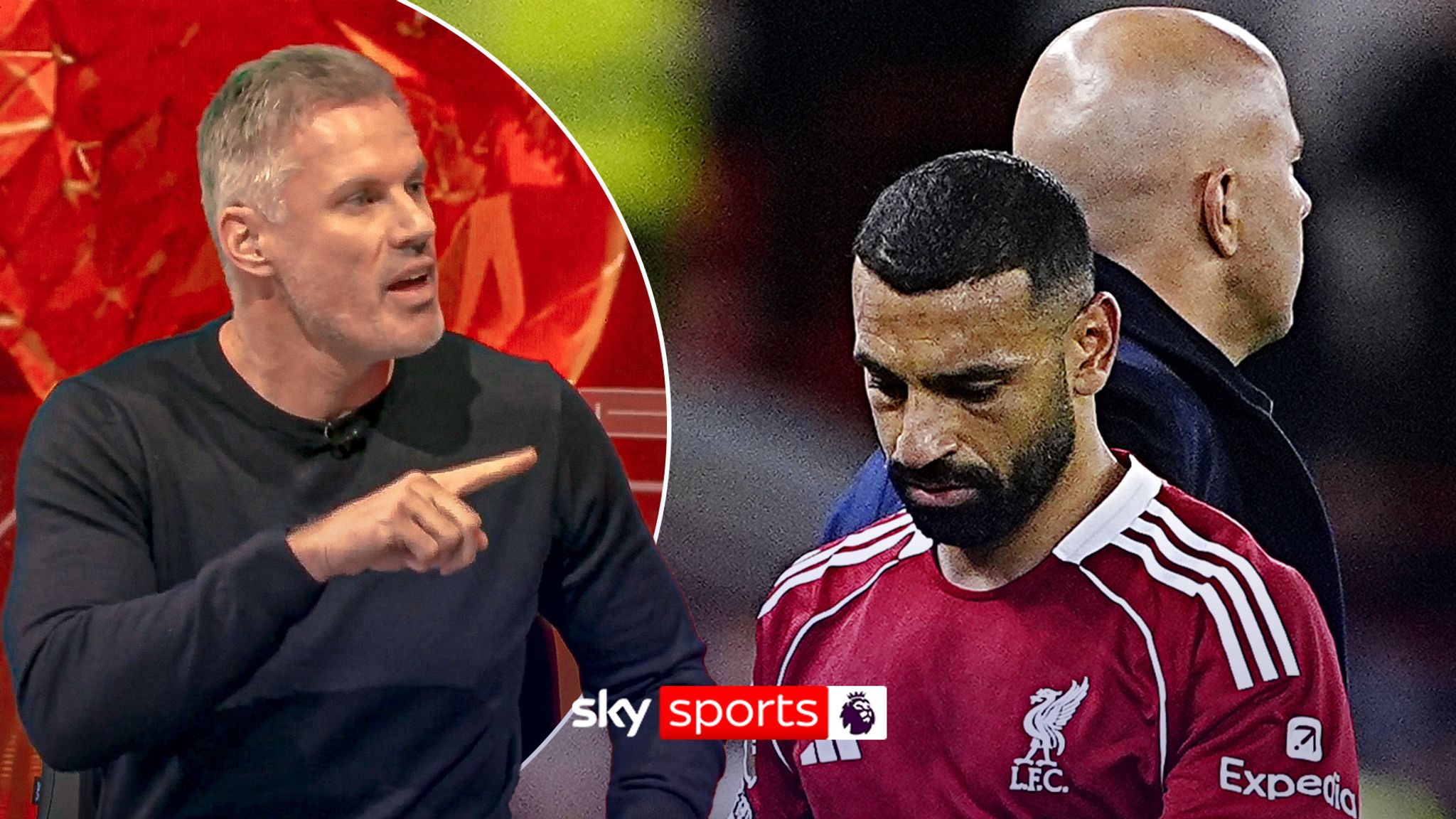 Jamie Carragher gives his take on Mohamed Salah's explosive outburst after he was benched again for Liverpool's draw at Leeds.