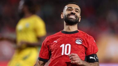 Mohamed Salah off Egypt in the Africa Cup of Nations against Zimbabwe.
Franck Fife/AFP via Getty Images

