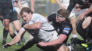 Bath Rugby's Archie Griffin scored a try just before half time giving Bath a narrow lead