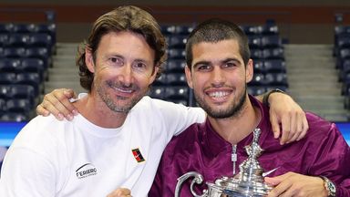 Carlos Alcaraz: World No 1 announces shock split from coach Juan Carlos