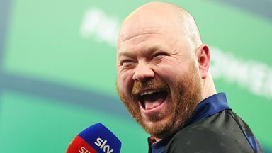Justin Hood at the World Darts Championship (Credit: PDC/Taylor Lanning)