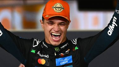Lando Norris at the 2025 Abu Dhabi GP