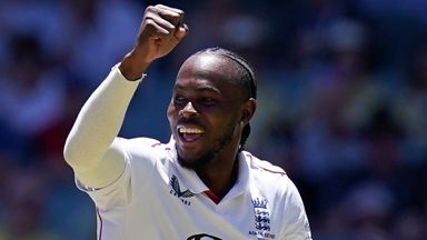 Jofra Archer, claimed three wickets on the opening day of the third Ashes Test in Adelaide