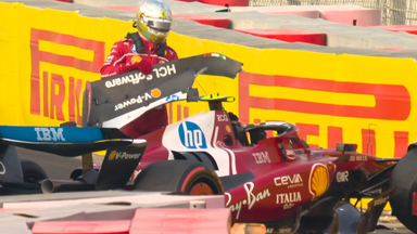 Lewis Hamilton crash Abu Dhabi