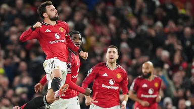 Bruno Fernandes celebrates putting Man Utd back ahead