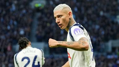 Richarlison celebrates his goal against Brentford