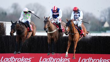 The Jukebox Man (centre) struck gold in the King George