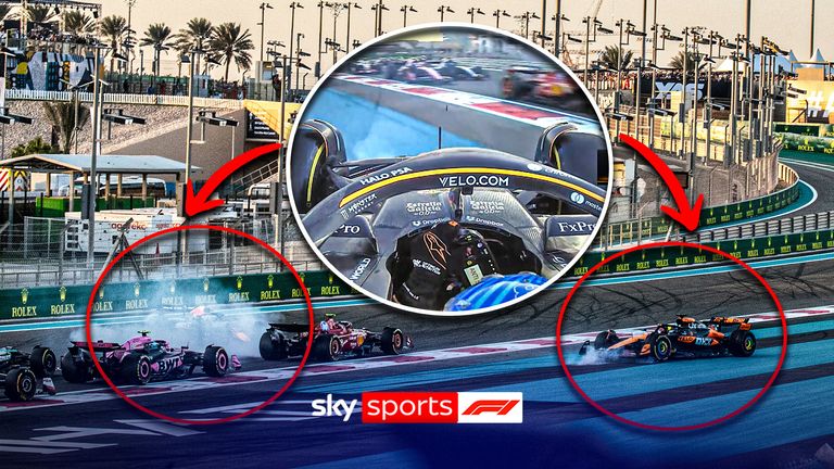 Watch back to the 2024 Abu Dhabi Grand Prix where Max Verstappen was handed a 10-second penalty for this collision with Oscar Piastri.