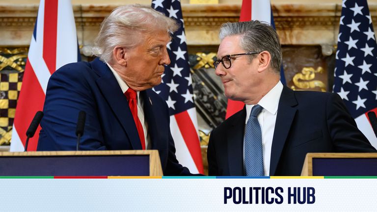 Prime Minister Sir Keir Starmer and US President Donald Trump. Pic: PA