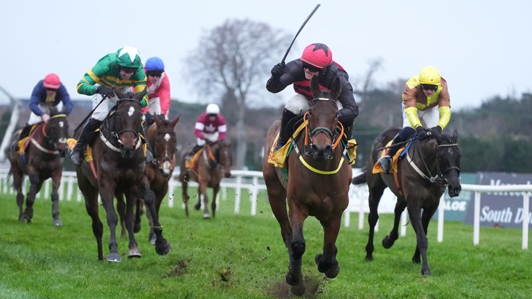 Affordale Fury ridden by Sam Ewing on their way to winning the Savills Chase during day three of the Leopardstown Christmas Festival
