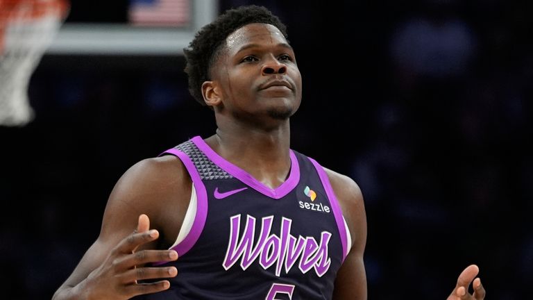 Minnesota Timberwolves guard Anthony Edwards (Associated Press)