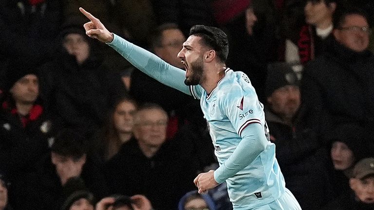 Burnley's Armando Broja celebrates scoring a late equaliser