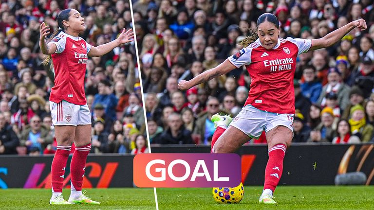 Olivia Smith scores opener against Liverpool.