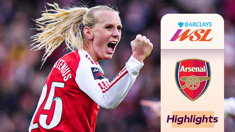 Arsenal vs Liverpool WSL vertical highlights