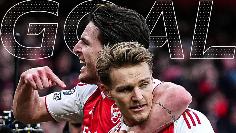 Arsenal vs Brighton - Martin Odegaard scores 'brilliant strike!'