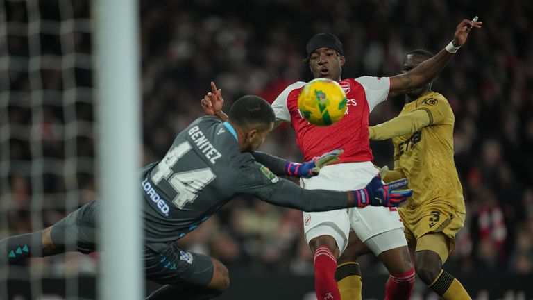 Arsenal gagal mencetak gol dari 25 gol ke gawang Palace - gol bunuh diri tidak dihitung sebagai tembakan