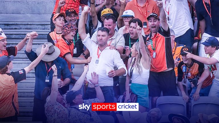 Best crowd catch EVER? | Fan takes AMAZING one-handed catch and doesn't even spill beer!!