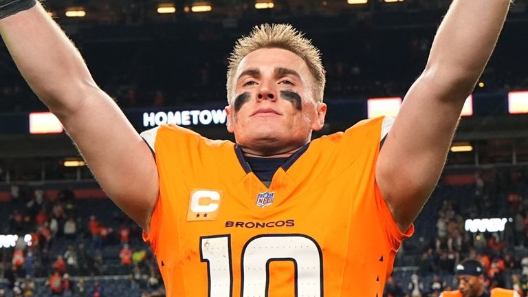 Denver Broncos' Bo Nix 