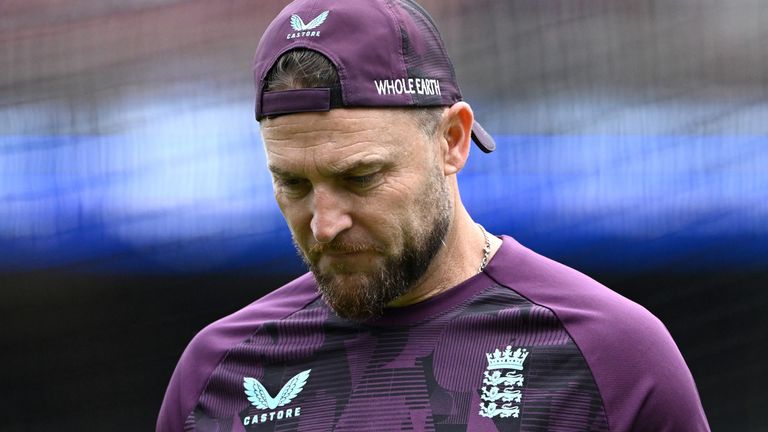 England head coach Brendon McCullum