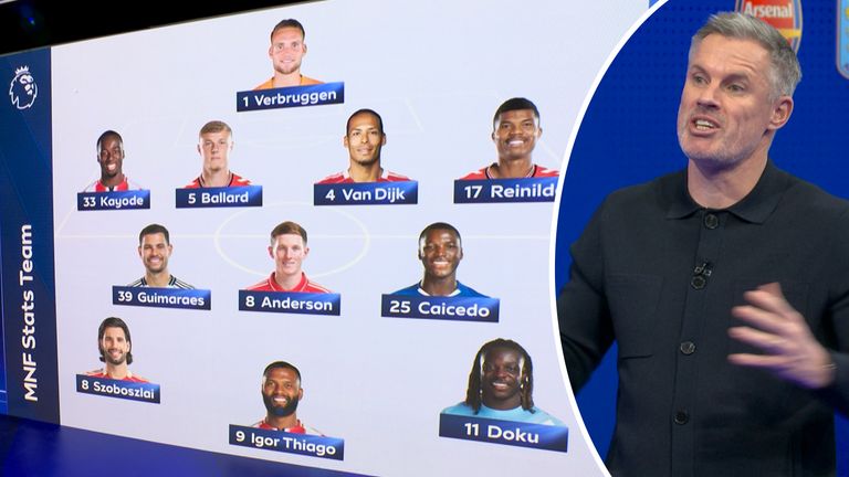 Jamie Carragher on Stats team of the season so far