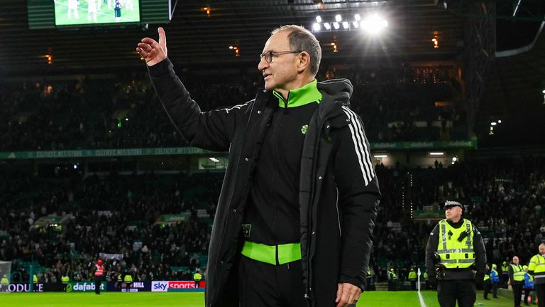 Martin O'Neill bids farewell to Celtic