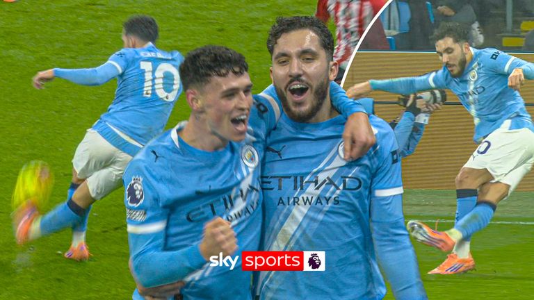 Cherki pulls off brilliant assist for Man City.