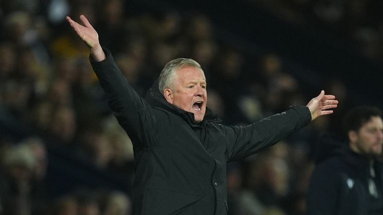 Sheffield United boss Chris Wilder