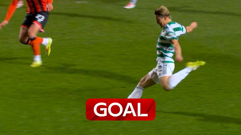Daizen Maeda starts the scoring for Celtic against Dundee!
