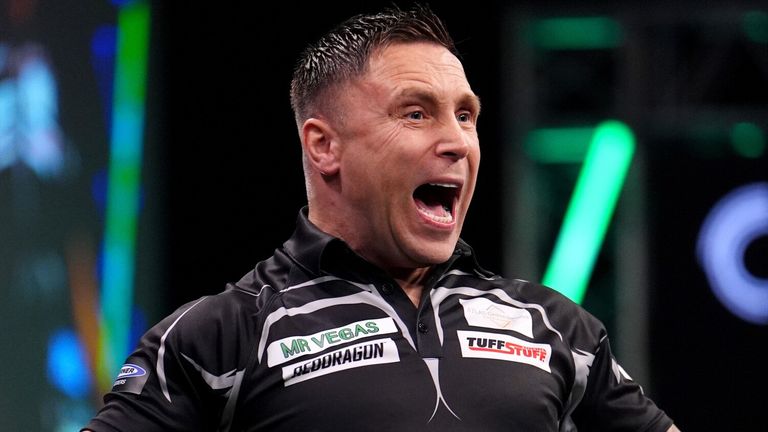 Gerwyn Price at the World Darts Championship