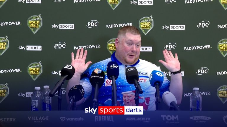 Ricky Evans explains why he dislikes gravy so much after winning his opening match at the World Darts Championship.