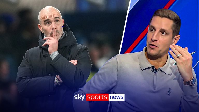 Chelsea's head coach Enzo Maresca reacts after Atalanta's Charles De Ketelaere scored his side's second goal during the Champions League opening phase soccer match between Atalanta and Chelsea, in Bergamo, Italy, Tuesday, Dec. 9, 2025.