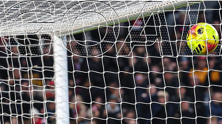 Bournemouth goalkeeper Djordje Petrovic looks on after scoring Brentford's second goal of the game