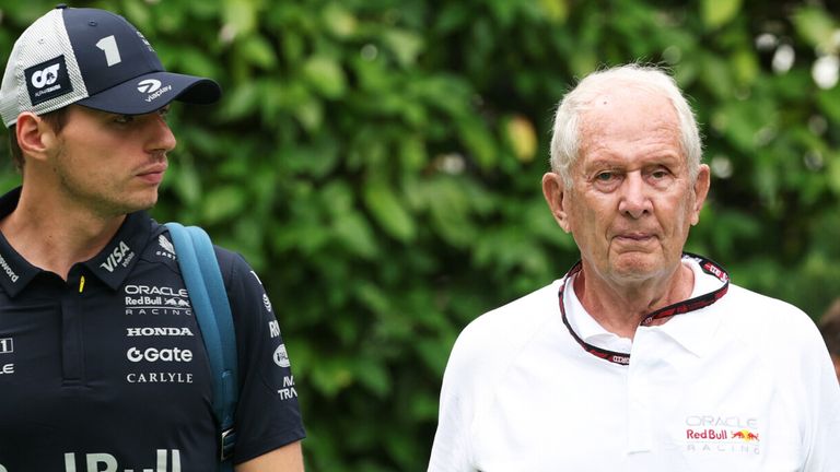 Helmut Marko and Max Verstappen (Red Bull Content Pool)
