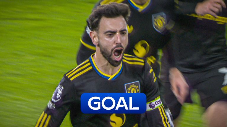 BRUNO FERNANDES SCORES OPENING GOAL V WOLVES 8 12 25