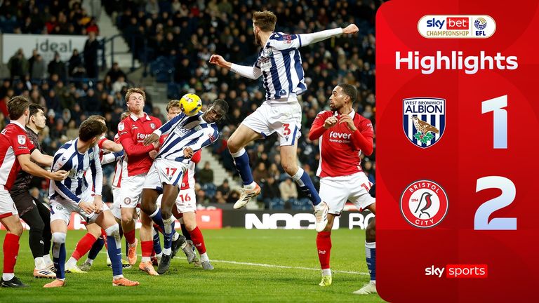 Highlights of the Sky Bet Championship game between West Brom and Bristol City.