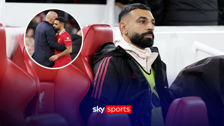 Liverpool Mohamed Salah and Arne Slot