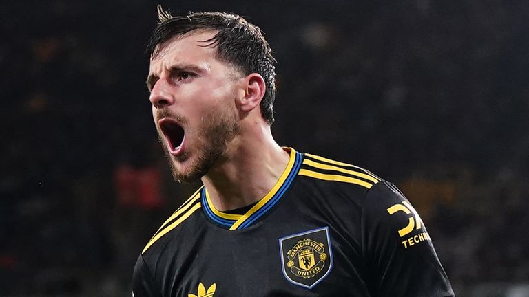 Mason Mount scored Manchester United's third goal against Wolves