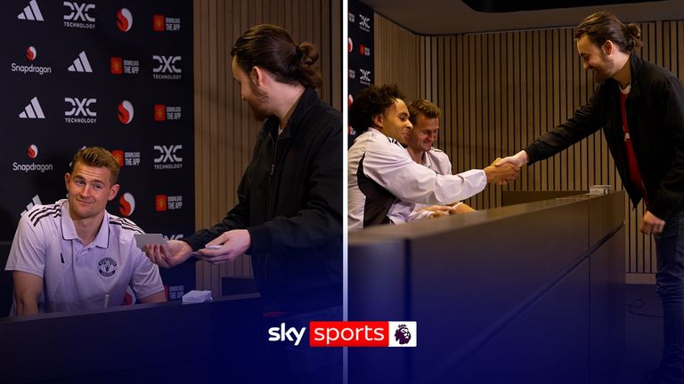 A magician wowed Manchester United pair Matthijs de Ligt and Joshua Zirkzee with his incredible tricks!