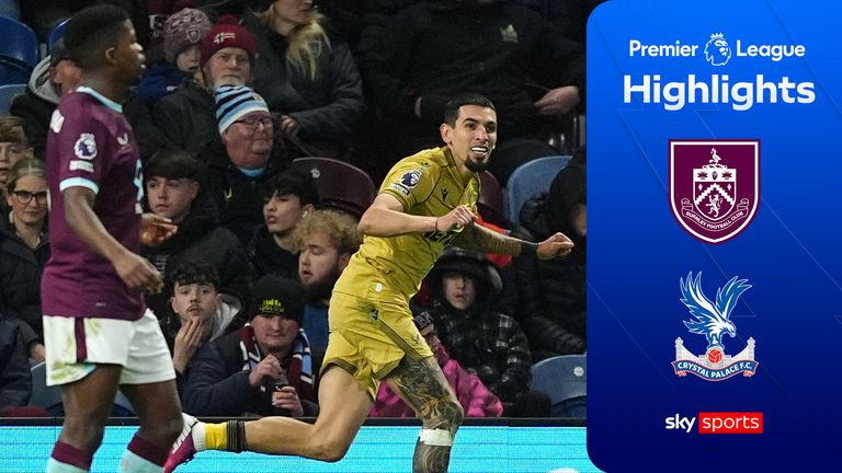 Lo más destacado del partido de la Premier League entre Burnley y Crystal Palace