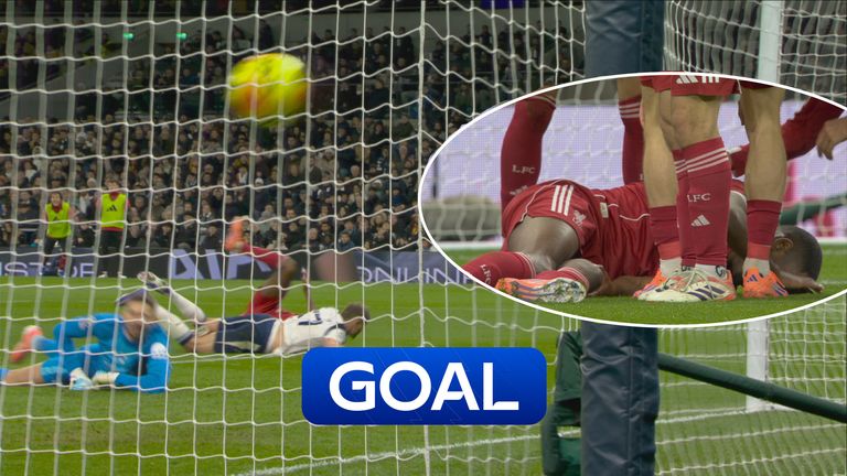 Alexander Isak scored for Liverpool against Spurs