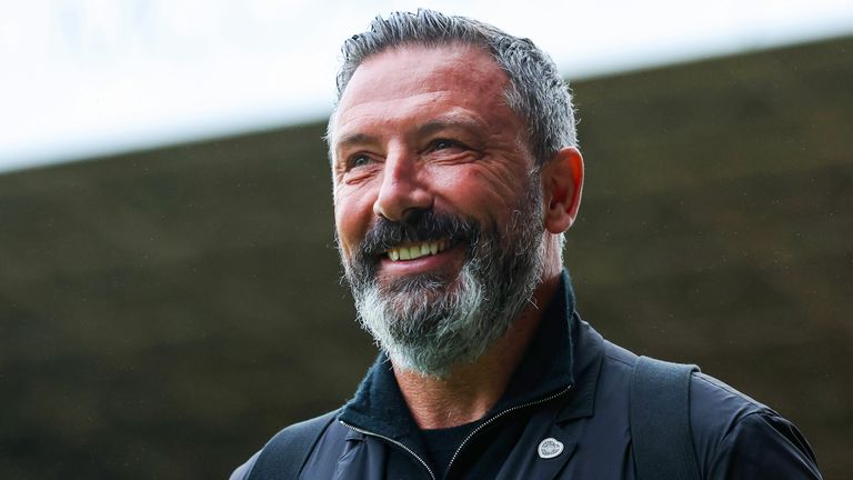 MOTHERWELL, SCOTLAND - NOVEMBER 29: Hearts Head Coach Derek McInnes arrives during a William Hill Premiership match between Motherwell and Heart of Midlothian at Fir Park, on November 29, 2025, in Motherwell, Scotland. (Photo by Craig Foy / SNS Group)