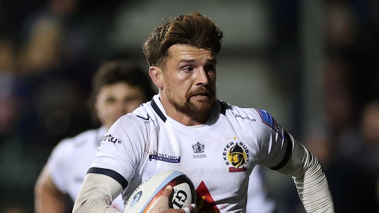 Henry Slade scores the winning try to lift Exeter to a famous win 