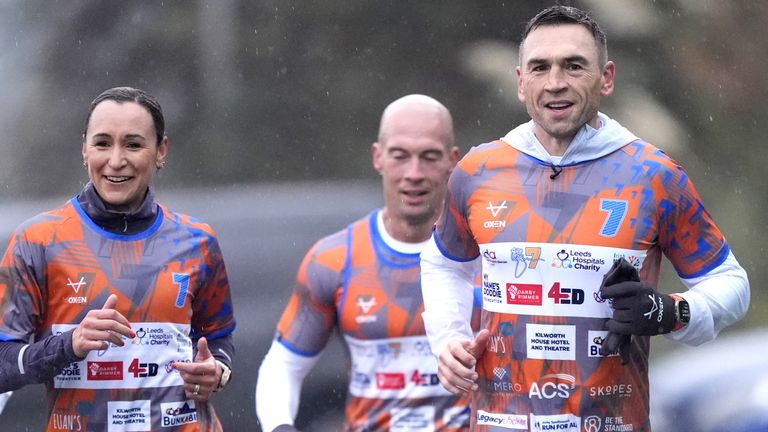 Jessica Ennis-Hill và Kevin Sinfield vào ngày thứ tư trong số 7 trong 7: Thử thách cùng nhau năm 2025 ở Sheffield